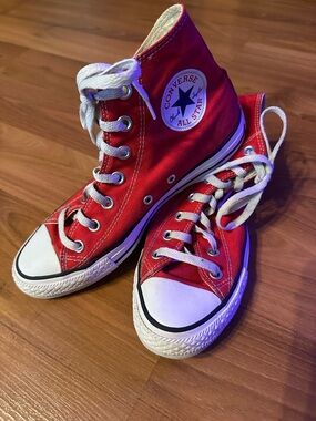 Converse Kids Red High Top Chuck Taylor All Star Sneakers